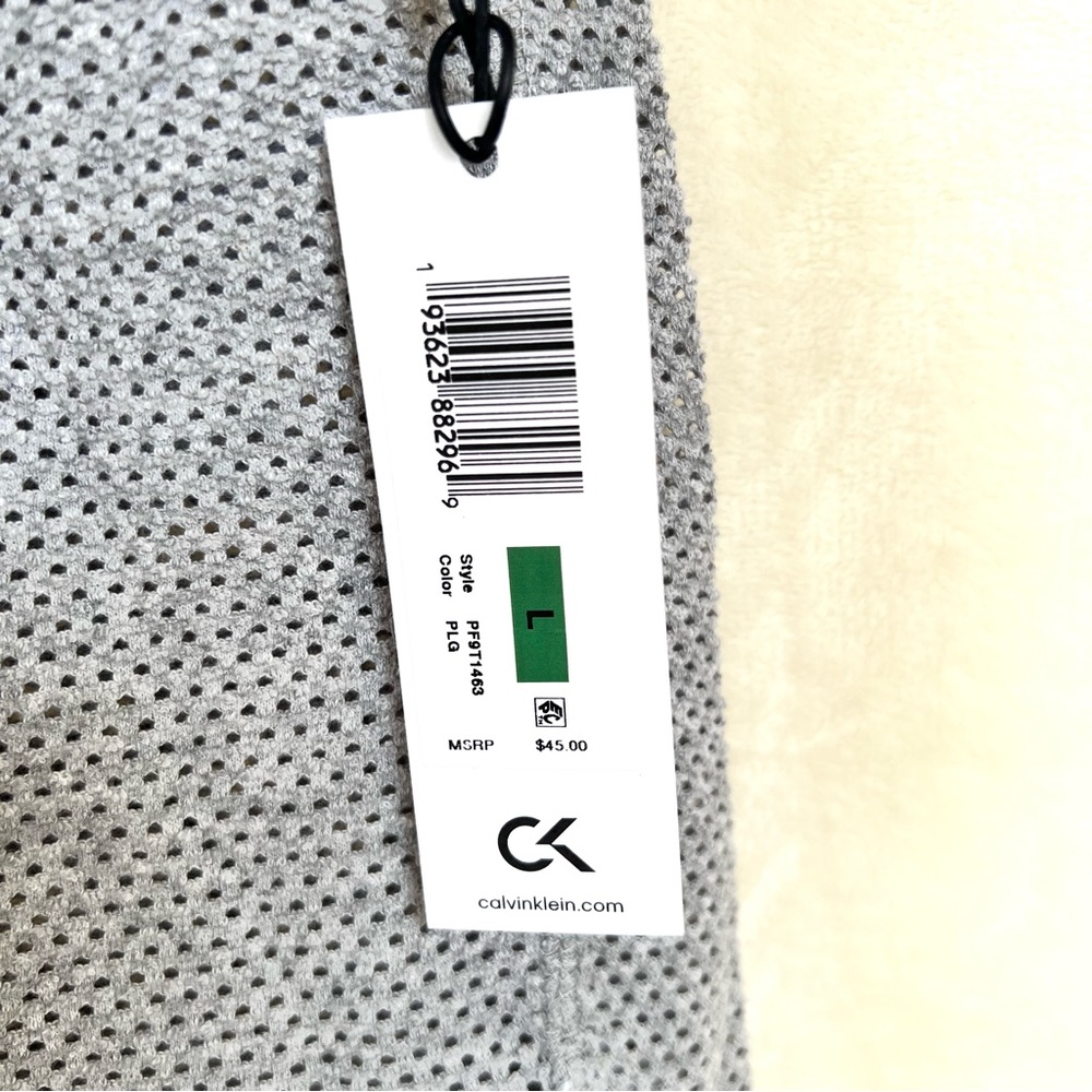 Calvin Klein Performance Rolled Cuff Short Sleeve Mesh Tee - Picture 7 of 7